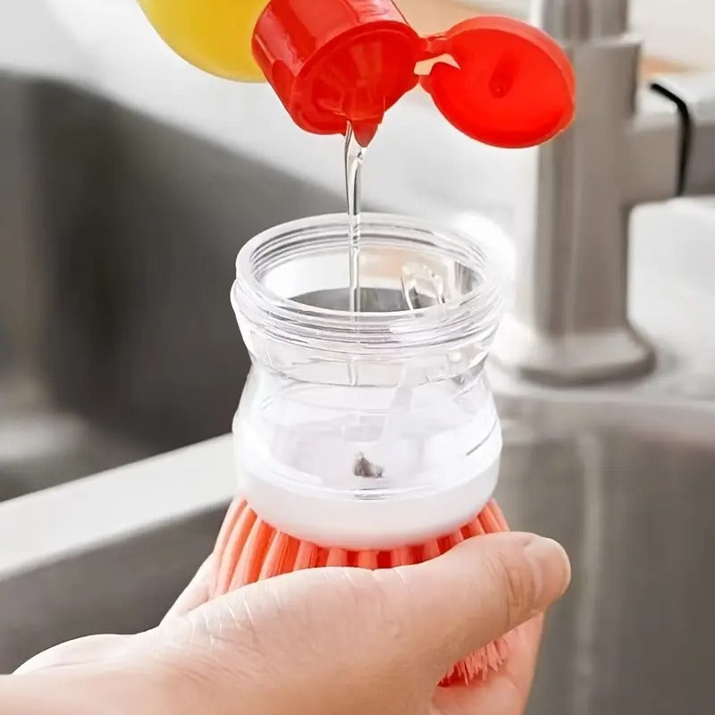 Press-Out Liquid Dish Brush